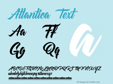 Atlantica Text Version 1.000图片样张
