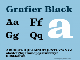 Grafier Black Version 3.000;hotconv 1.0.109;makeotfexe 2.5.65596图片样张