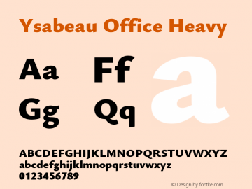 Ysabeau Office Heavy Version 0.008图片样张