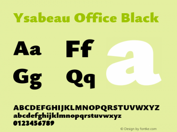 Ysabeau Office Black Version 0.008图片样张