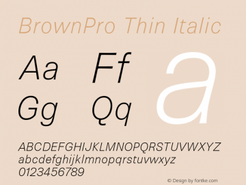 BrownPro Font For Mobile