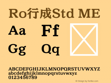Ro行成Std-ME Version 1.00图片样张