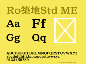 Ro築地Std-ME Version 1.00图片样张