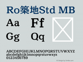 Ro築地Std-MB Version 1.00图片样张