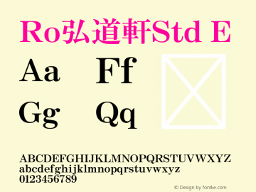 Ro弘道軒Std-E Version 1.00图片样张