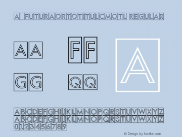 a_FuturaOrtoTitulCmOtl Regular 001.002 Font Sample