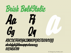 BriskBoldItalic Altsys Fontographer 4.1 1/30/95 {DfLp-URBC-66E7-7FBL-FXFA}图片样张