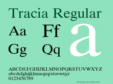 Tracia Regular 3.1图片样张