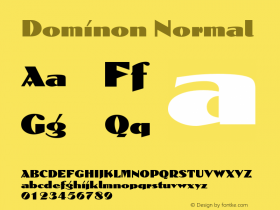 DominonNormal Altsys Fontographer 4.1 12/28/94 {DfLp-URBC-66E7-7FBL-FXFA}图片样张