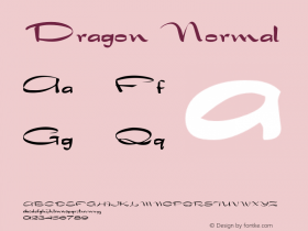 DragonNormal Altsys Fontographer 4.1 1/30/95 {DfLp-URBC-66E7-7FBL-FXFA}图片样张