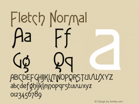 FletchNormal Altsys Fontographer 4.1 12/30/94 {DfLp-URBC-66E7-7FBL-FXFA} Font Sample