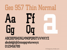 Geo957ThinNormal 1.0 Wed Jul 28 16:24:10 1993 {DfLp-URBC-66E7-7FBL-FXFA}图片样张