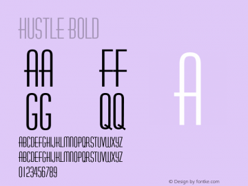 HustleBold Altsys Fontographer 4.1 1/5/95 {DfLp-URBC-66E7-7FBL-FXFA} Font Sample