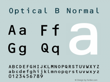 OpticalBNormal Altsys Fontographer 4.1 1/9/95 {DfLp-URBC-66E7-7FBL-FXFA}图片样张