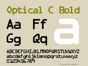 OpticalCBold Altsys Fontographer 4.1 1/9/95 {DfLp-URBC-66E7-7FBL-FXFA}图片样张