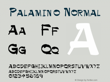 PalaminoNormal Altsys Fontographer 4.1 1/9/95 {DfLp-URBC-66E7-7FBL-FXFA} Font Sample