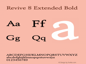 Revive8ExtendedBold Altsys Fontographer 4.1 2/1/95 {DfLp-URBC-66E7-7FBL-FXFA}图片样张