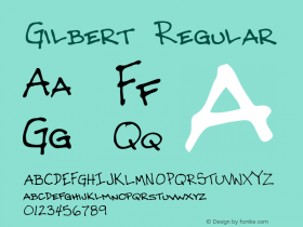 Gilbert Altsys Metamorphosis:2/24/95 {DfLp-URBC-66E7-7FBL-FXFA} Font Sample