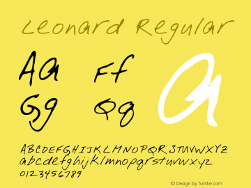 Leonard Altsys Metamorphosis:4/18/95 {DfLp-URBC-66E7-7FBL-FXFA} Font Sample