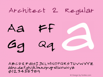 Architect2 Macromedia Fontographer 4.1 5/20/96 {DfLp-URBC-66E7-7FBL-FXFA} Font Sample