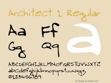 Architect1 Macromedia Fontographer 4.1 5/30/96 {DfLp-URBC-66E7-7FBL-FXFA}图片样张