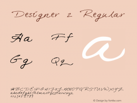Designer2 Macromedia Fontographer 4.1 5/30/96 {DfLp-URBC-66E7-7FBL-FXFA} Font Sample