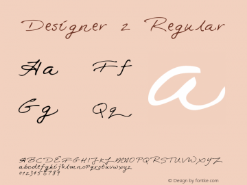 Designer2 Macromedia Fontographer 4.1 5/30/96 {DfLp-URBC-66E7-7FBL-FXFA} Font Sample