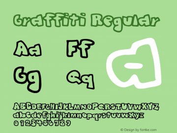 Graffiti Macromedia Fontographer 4.1 5/31/96 {DfLp-URBC-66E7-7FBL-FXFA} Font Sample
