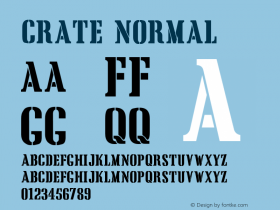 CrateNormal Altsys Fontographer 3.3-J99.4.2 {DfLp-URBC-66E7-7FBL-FXFA} Font Sample