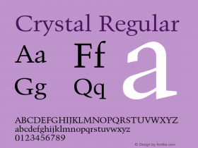 Crystal Normal Version 1.000;PS 001.001;hotconv 1.0.38 {DfLp-URBC-66E7-7FBL-FXFA}图片样张