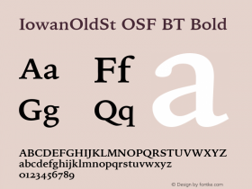 IowanOldSt OSF BT Bold mfgpctt-v4.5 Dec 7 2000图片样张