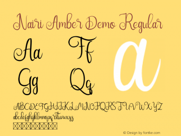 Nairi Amber Demo Version 1.002;Fontself Maker 3.1.2图片样张