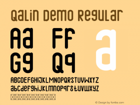 Qalin Demo Version 1.002;Fontself Maker 3.1.2图片样张