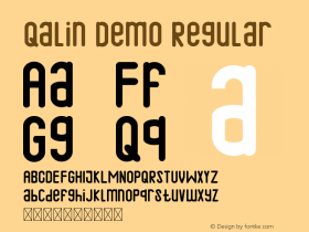 Qalin Demo Version 1.002;Fontself Maker 3.1.2 Font Sample