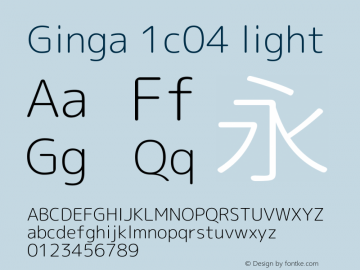 Ginga 1c04 light 图片样张