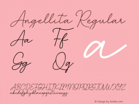 Angellita Version 1.00;December 3, 2019;FontCreator 11.5.0.2430 32-bit Font Sample