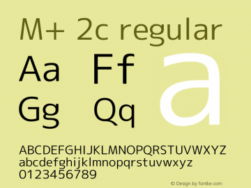 M+ 2c regular 图片样张