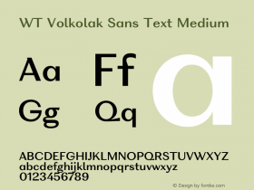 WT Volkolak Sans Text Medium Version 3.000;PS 003.000;hotconv 1.0.88;makeotf.lib2.5.64775图片样张