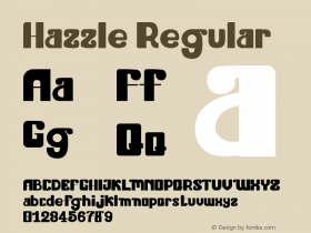 Hazzle  Font Sample