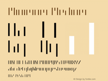 Minimum Medium Version 001.000 Font Sample