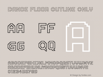 Dance Floor Outline Only Version 10.004;hotconv 1.0.109;makeotfexe 2.5.65596图片样张