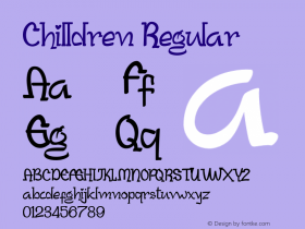 Chilldren Version 1.000 Font Sample