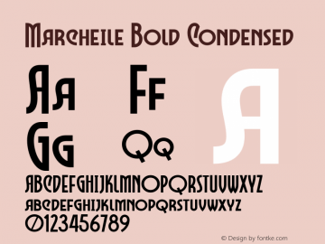 MarcheileBold-Condensed Version 1.000图片样张