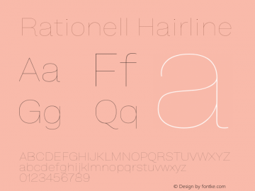 Rationell-Hairline Version 4.059;hotconv 1.0.109;makeotfexe 2.5.65596图片样张