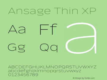 Ansage Thin XP Version 1.000图片样张