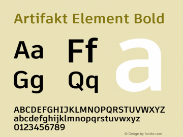 Artifakt Element Bold Version 2.201图片样张
