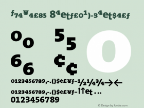 TheSerif 8ExtraBoldExpert Version 1.0图片样张