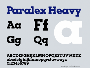 Paralex-Heavy Version 1.000;com.myfonts.easy.tipo-pepel.paralex.heavy.wfkit2.version.3QML Font Sample