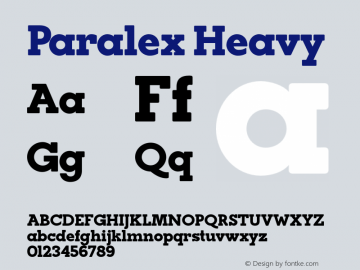 Paralex-Heavy Version 1.000;com.myfonts.easy.tipo-pepel.paralex.heavy.wfkit2.version.3QML图片样张