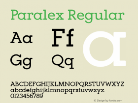 Paralex Version 1.000;com.myfonts.easy.tipo-pepel.paralex.regular.wfkit2.version.3QMP Font Sample